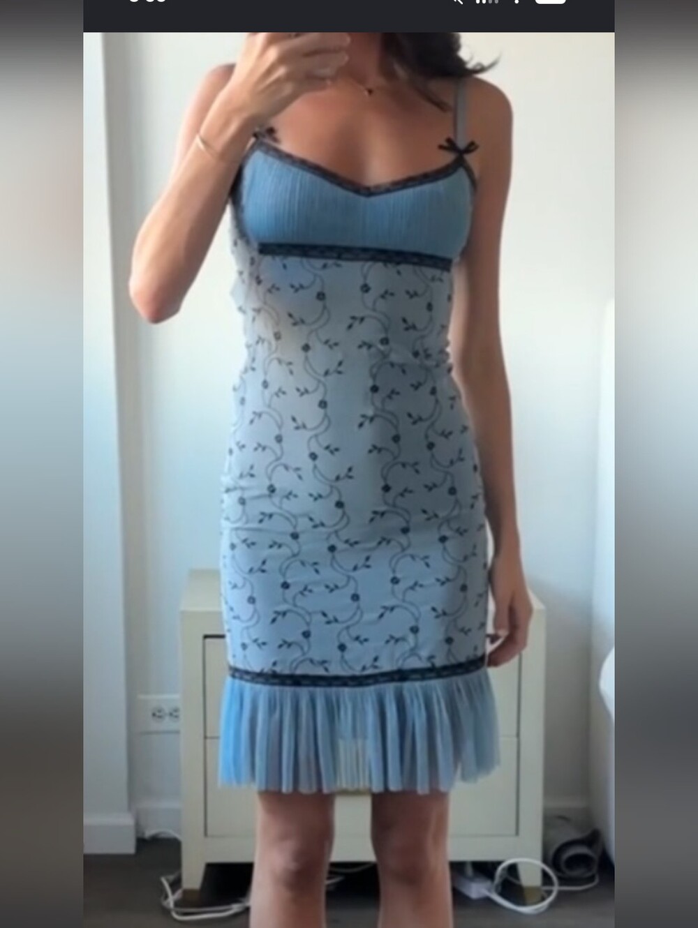 ISO Betsey Johnson Blue And Black Bow Dress